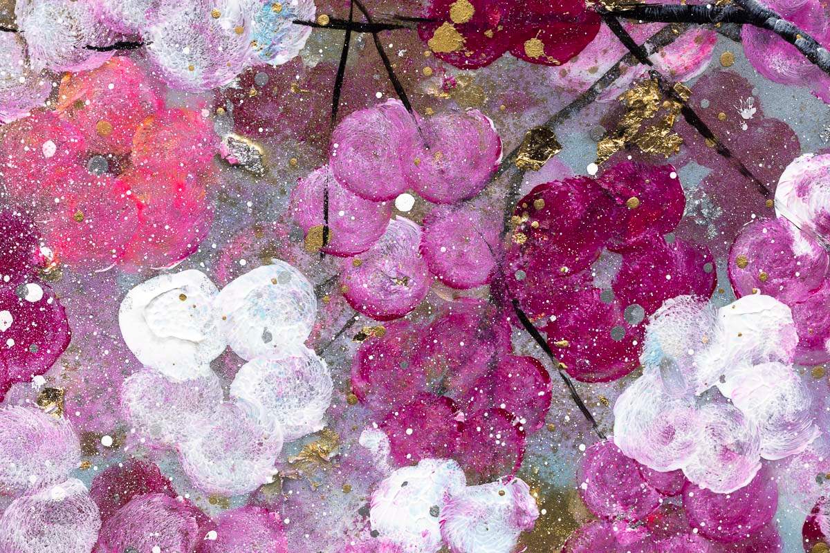 Cherry Tree Blossom - Original - SOLD by artist Becky Smith - Wyecliffe Galleries