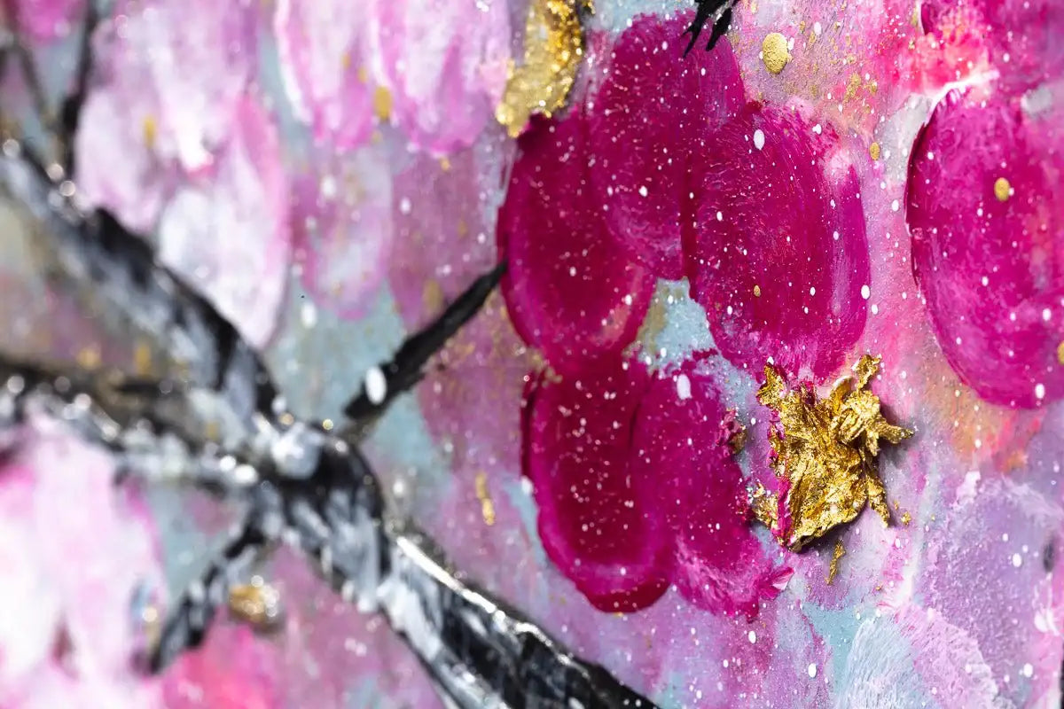 Cherry Tree Blossom - Original - SOLD by artist Becky Smith - Wyecliffe Galleries