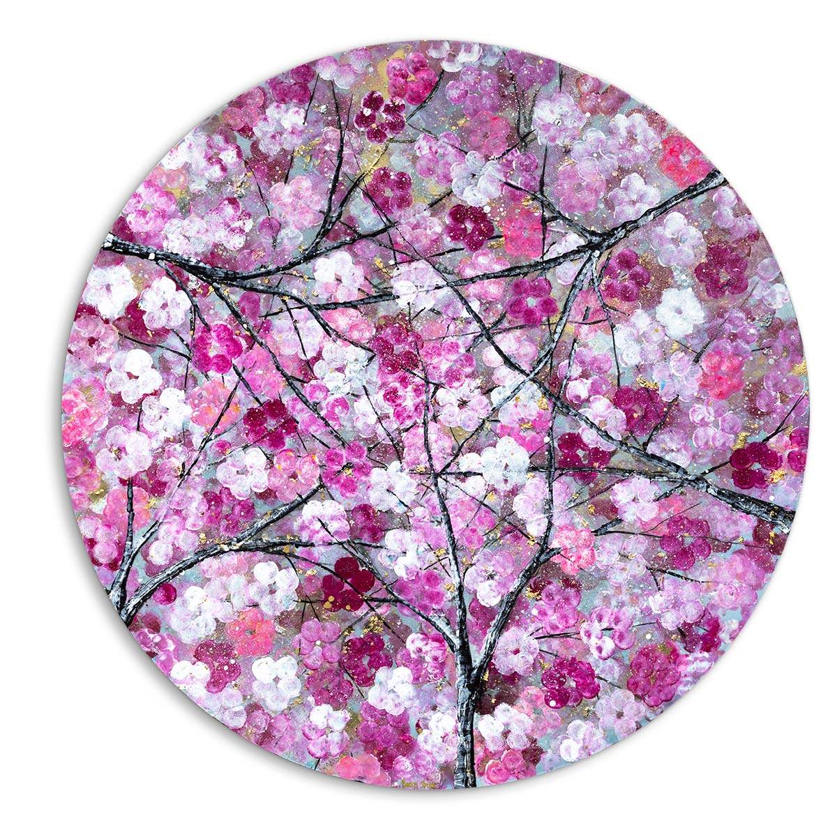 Cherry Tree Blossom - Original - SOLD by artist Becky Smith - Wyecliffe Galleries