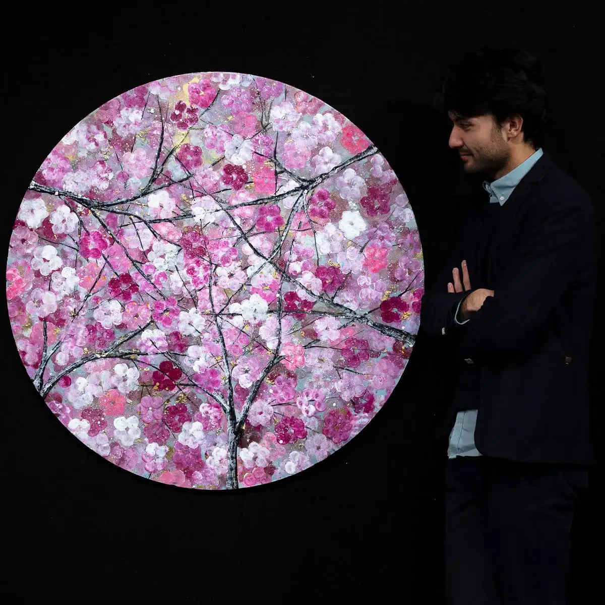 Cherry Tree Blossom - Original - SOLD by artist Becky Smith - Wyecliffe Galleries