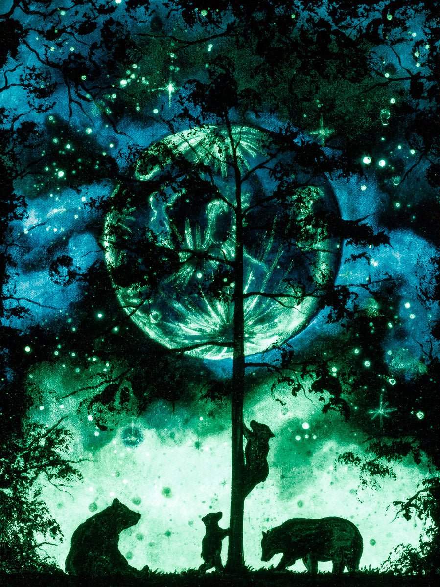 Climbing To The Moon - Original - SOLD by artist Becky Smith - Wyecliffe Galleries