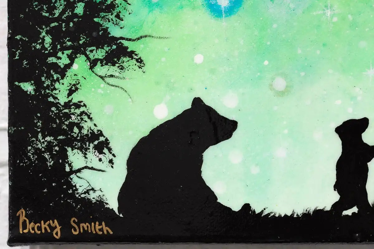 Climbing To The Moon - Original - SOLD by artist Becky Smith - Wyecliffe Galleries