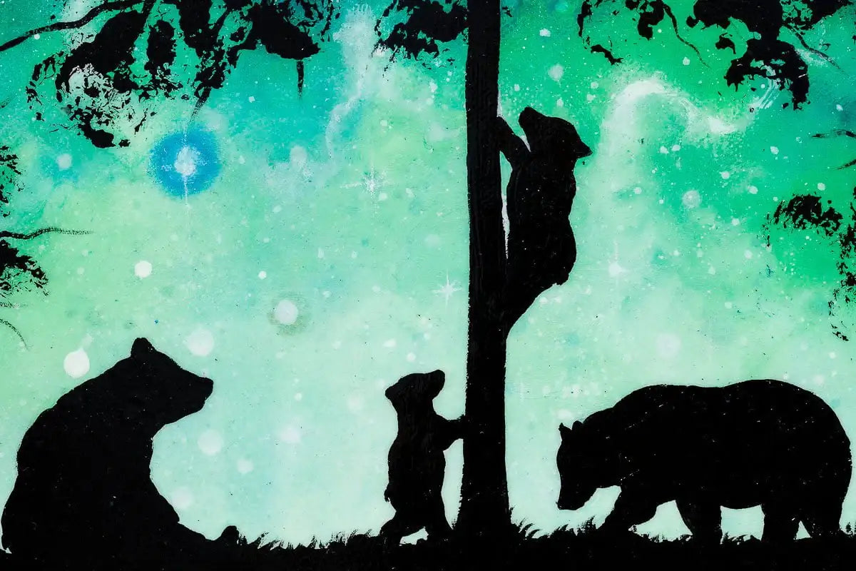 Climbing To The Moon - Original - SOLD by artist Becky Smith - Wyecliffe Galleries