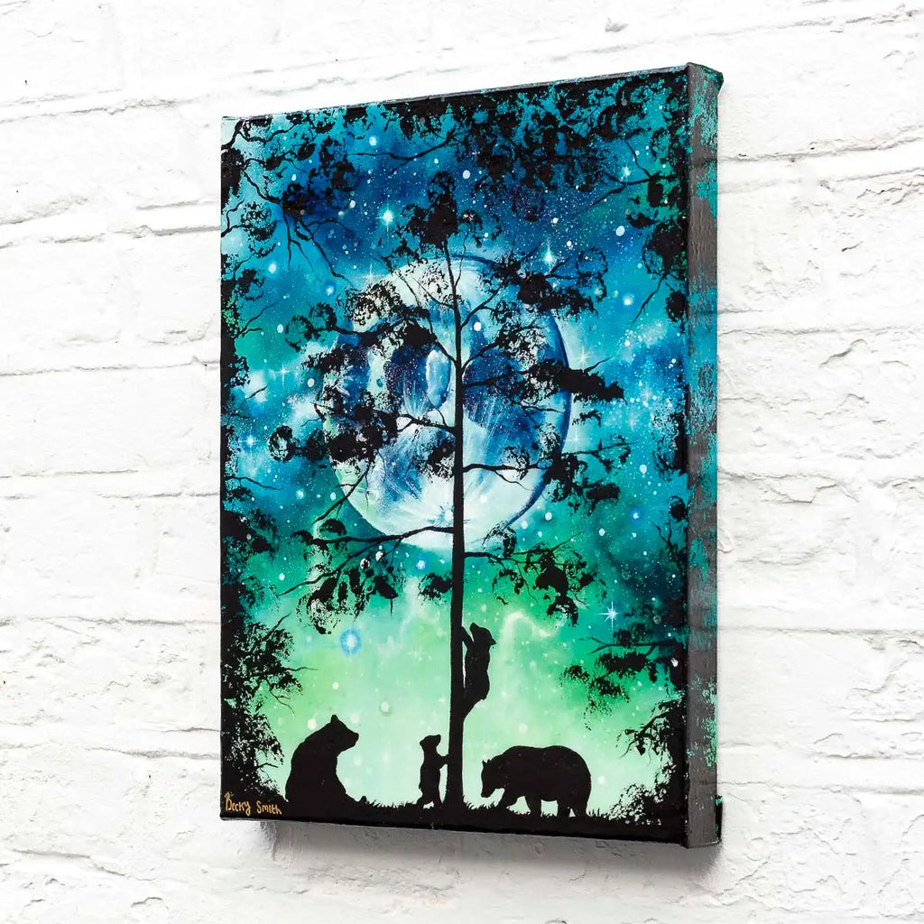 Climbing To The Moon - Original - SOLD by artist Becky Smith - Wyecliffe Galleries