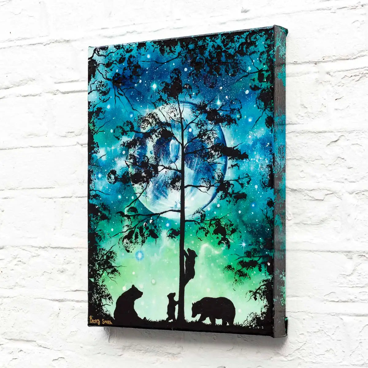 Climbing To The Moon - Original - SOLD by artist Becky Smith - Wyecliffe Galleries