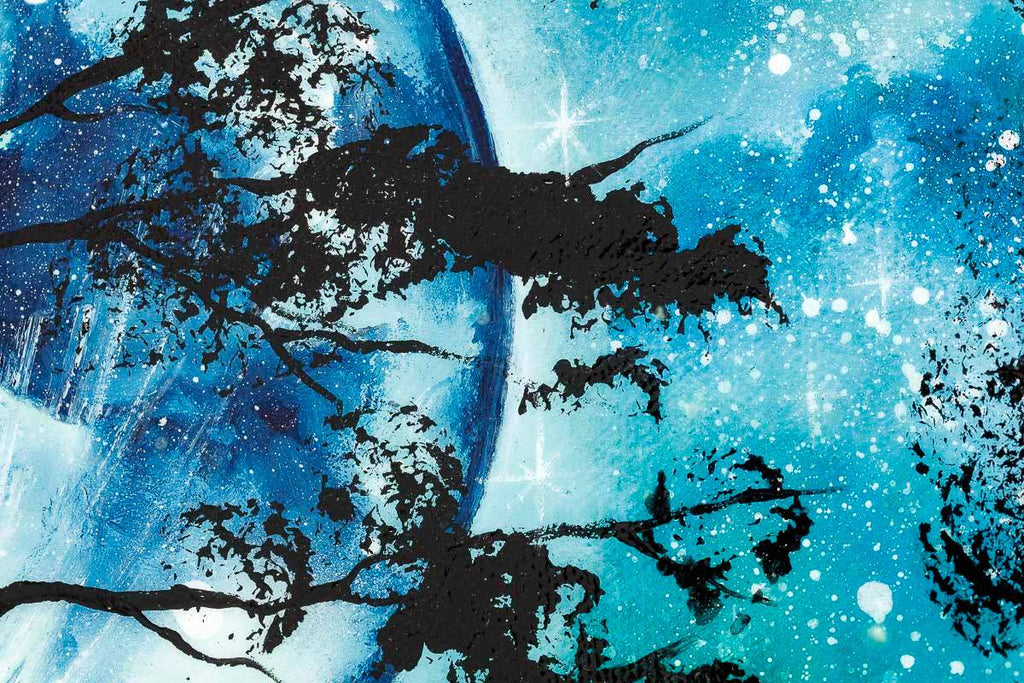 Climbing To The Moon - Original - SOLD by artist Becky Smith - Wyecliffe Galleries