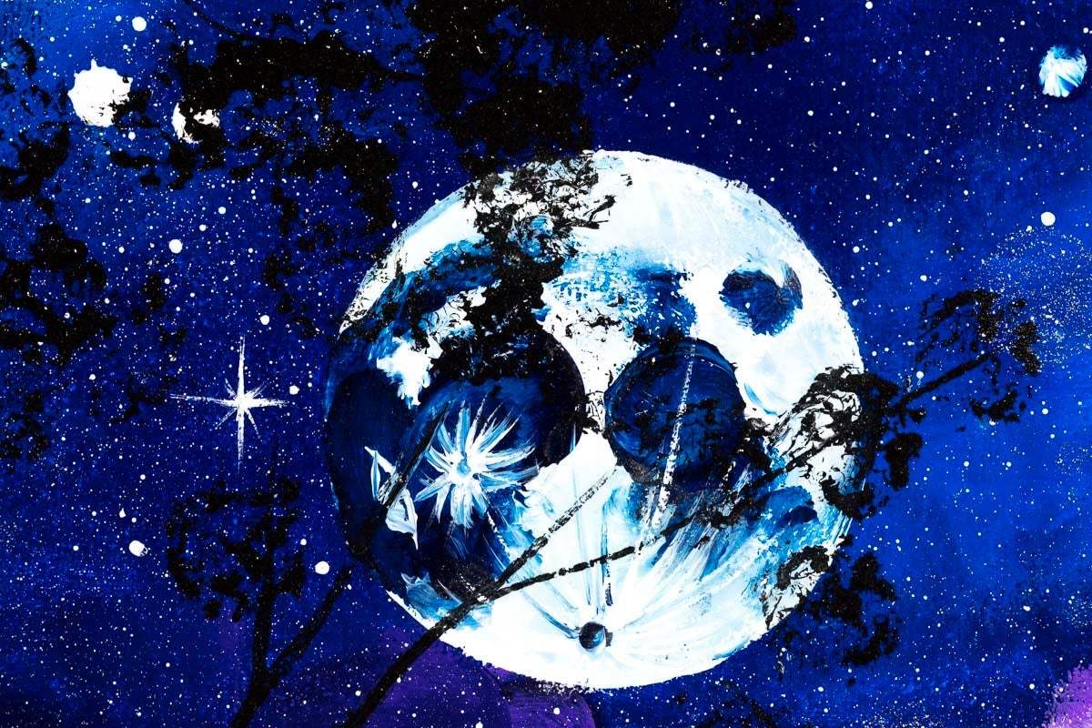 Cosmic Love - Original - SOLD by artist Becky Smith - Wyecliffe Galleries