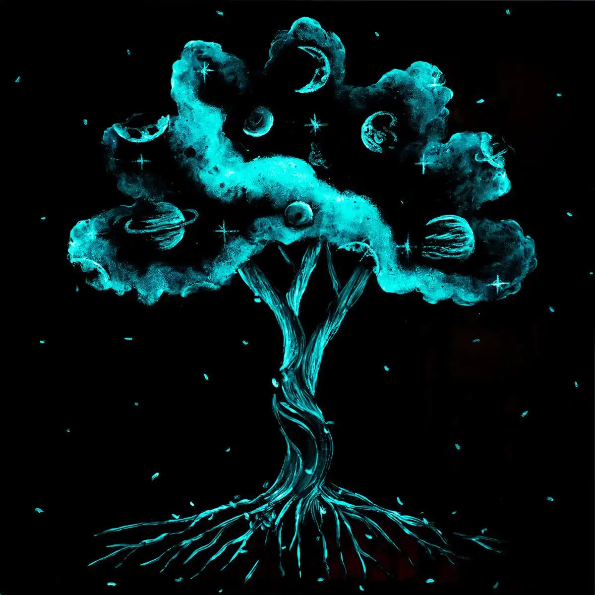 Cosmic Nights - Original - SOLD by artist Becky Smith - Wyecliffe Galleries