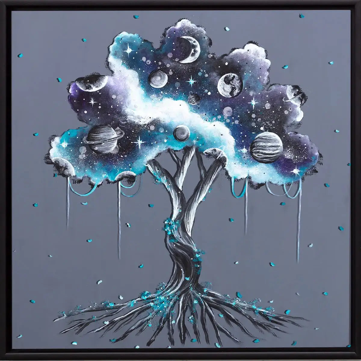 Cosmic Nights - Original - SOLD by artist Becky Smith - Wyecliffe Galleries