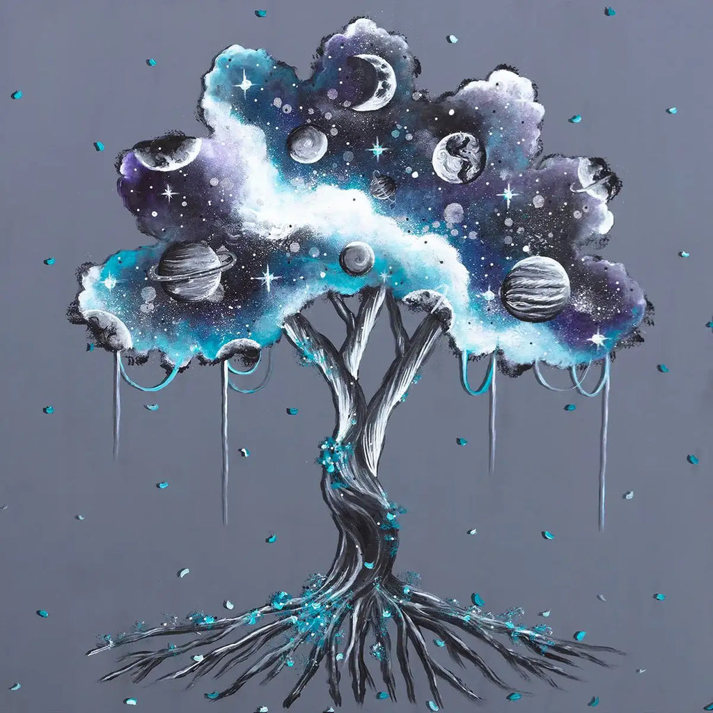 Cosmic Nights - Original - SOLD by artist Becky Smith - Wyecliffe Galleries