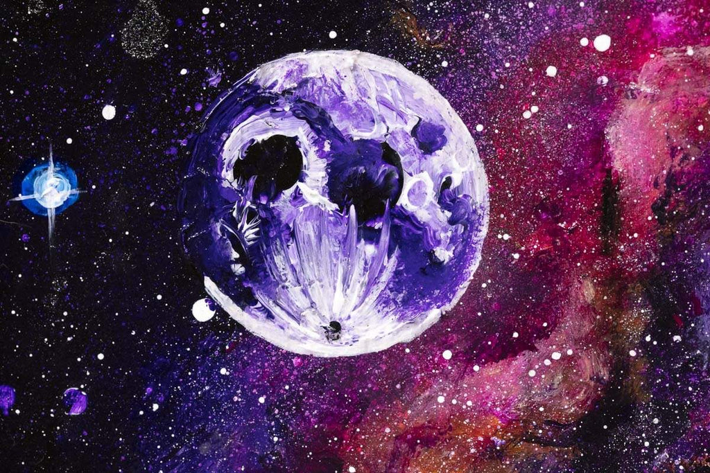 Cosmic Sky - Original - SOLD by artist Becky Smith - Wyecliffe Galleries