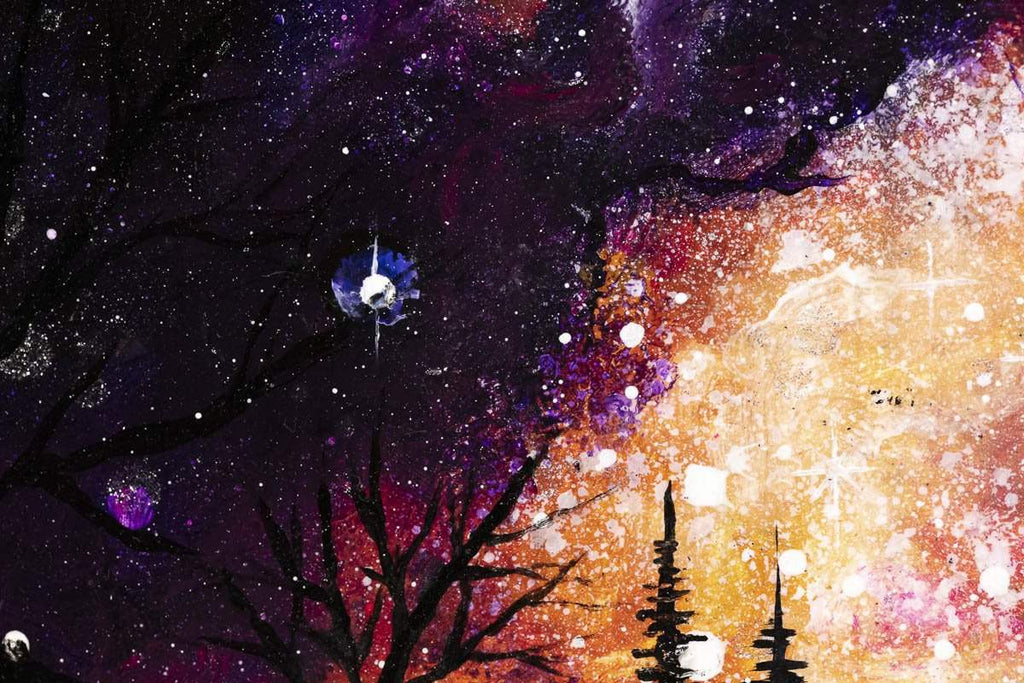 Cosmic Sky - Original - SOLD by artist Becky Smith - Wyecliffe Galleries