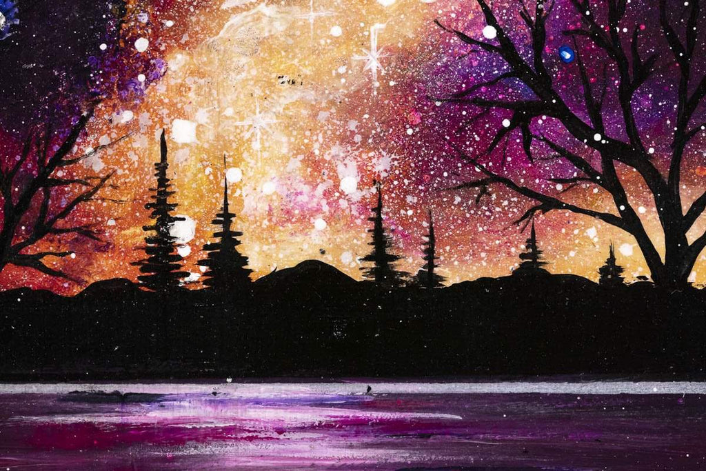 Cosmic Sky - Original - SOLD by artist Becky Smith - Wyecliffe Galleries