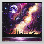 Cosmic Sky - Original - SOLD by artist Becky Smith - Wyecliffe Galleries