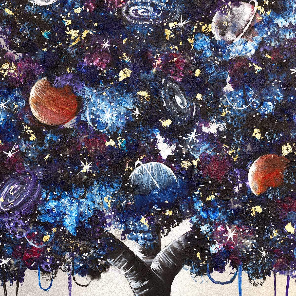 Cosmic Space - Original - SOLD by artist Becky Smith - Wyecliffe Galleries