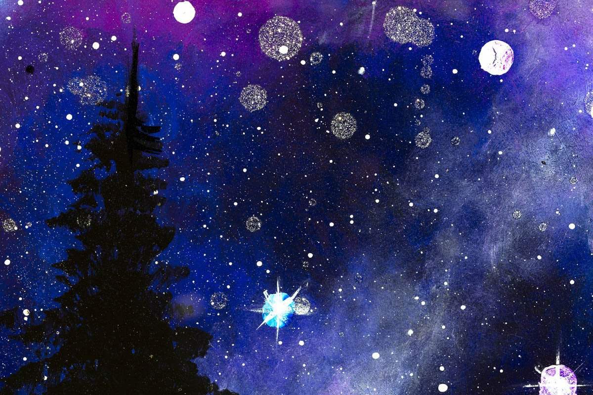 Cosmosis - Original - SOLD by artist Becky Smith - Wyecliffe Galleries