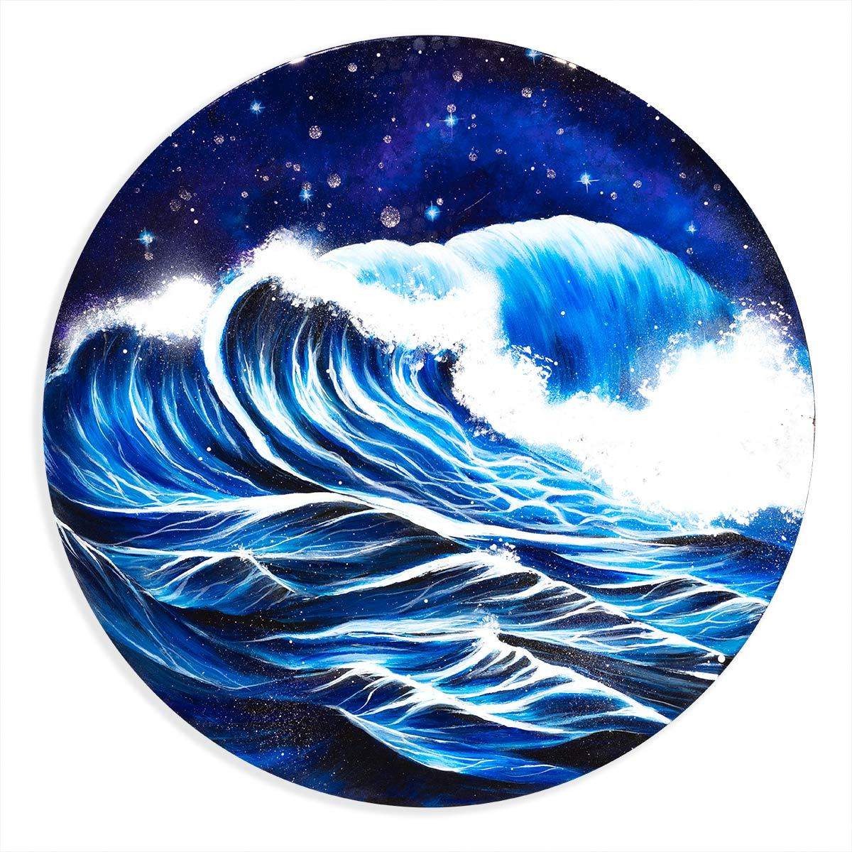 Crashing Waves - Original - SOLD by artist Becky Smith - Wyecliffe Galleries