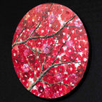 Crimson Blossom Set - Original - SOLD by artist Becky Smith - Wyecliffe Galleries