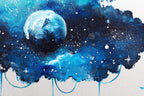 Diving into Space - Original - SOLD by artist Becky Smith - Wyecliffe Galleries