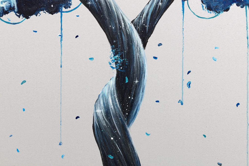 Diving into Space - Original - SOLD by artist Becky Smith - Wyecliffe Galleries