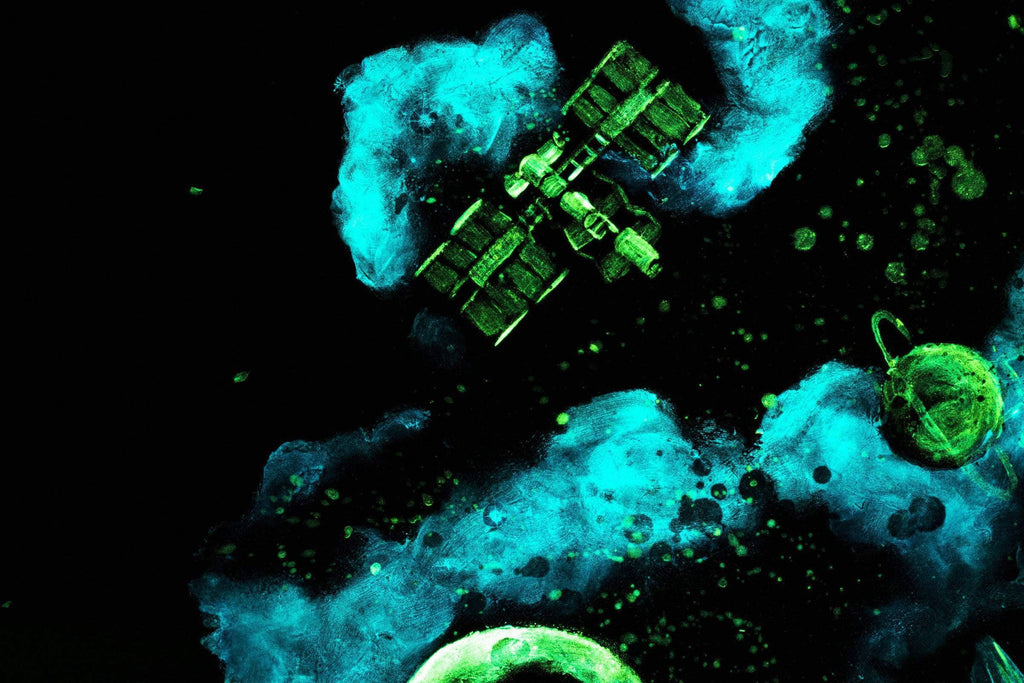 Diving into Space - Original - SOLD by artist Becky Smith - Wyecliffe Galleries