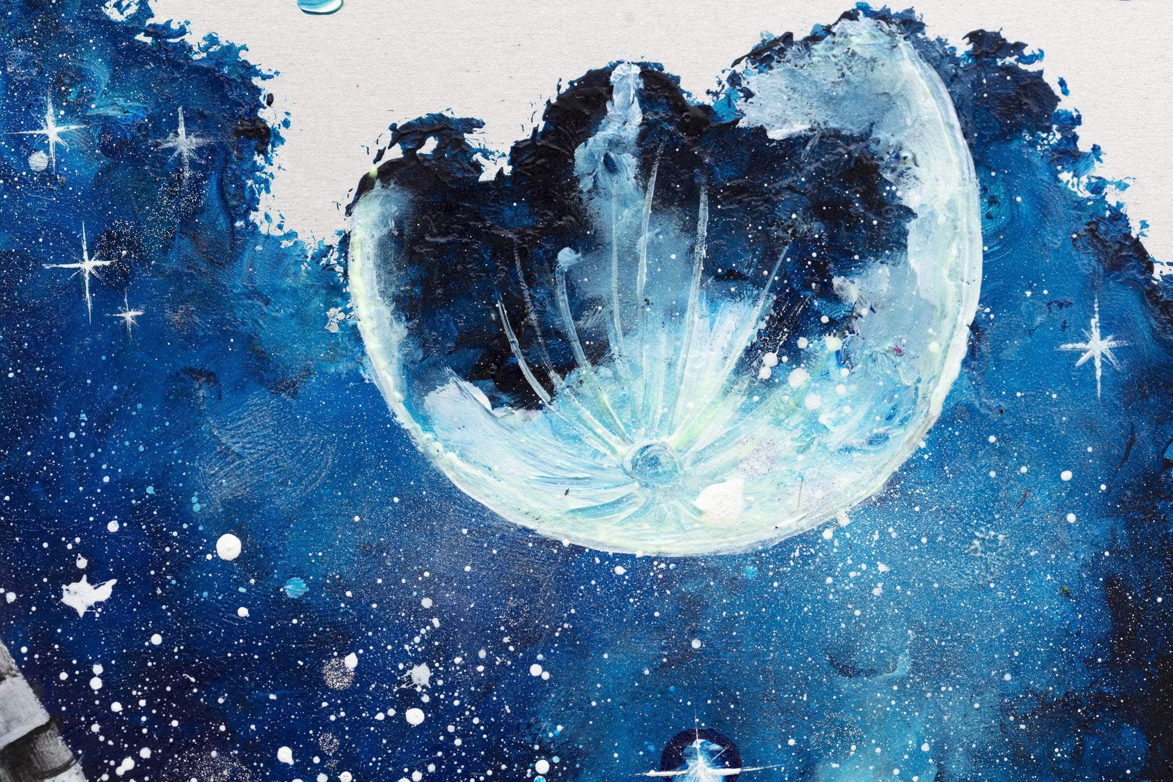 Diving into Space - Original - SOLD by artist Becky Smith - Wyecliffe Galleries