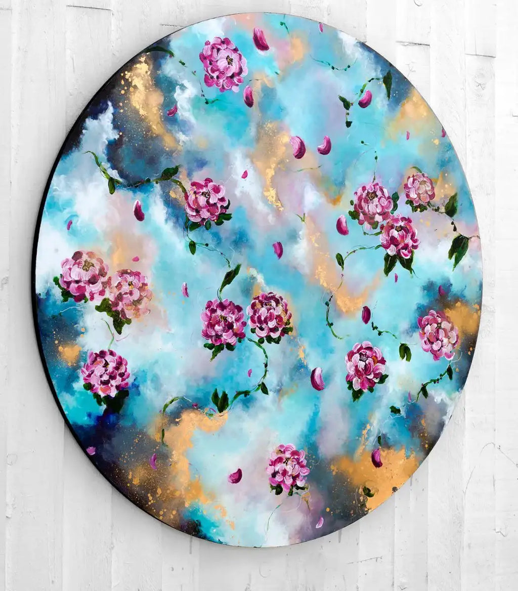 Dreamy Skies I - Original - SOLD by artist Becky Smith - Wyecliffe Galleries