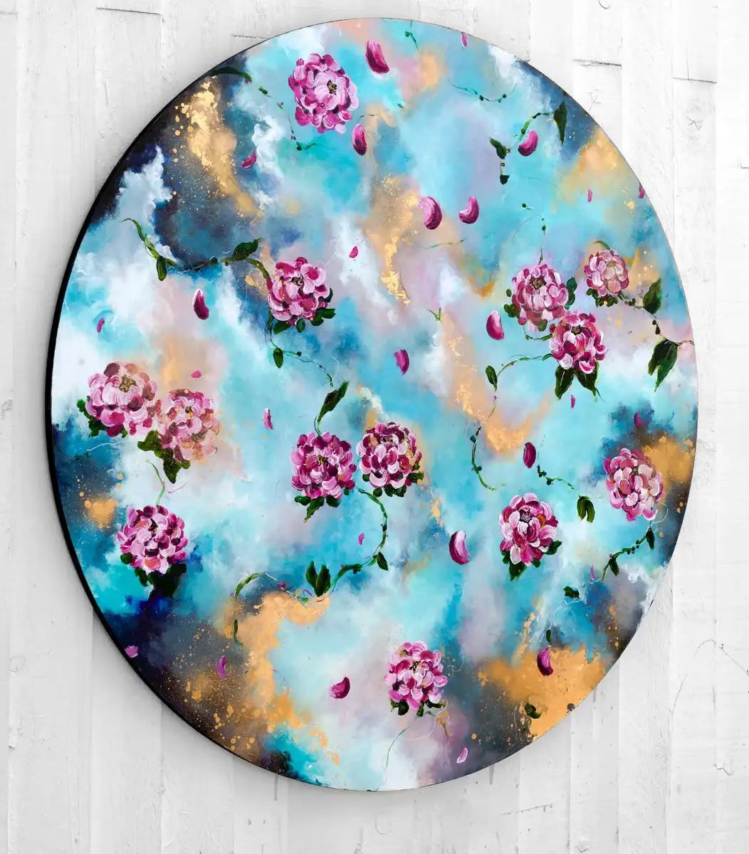 Dreamy Skies I - Original - SOLD by artist Becky Smith - Wyecliffe Galleries