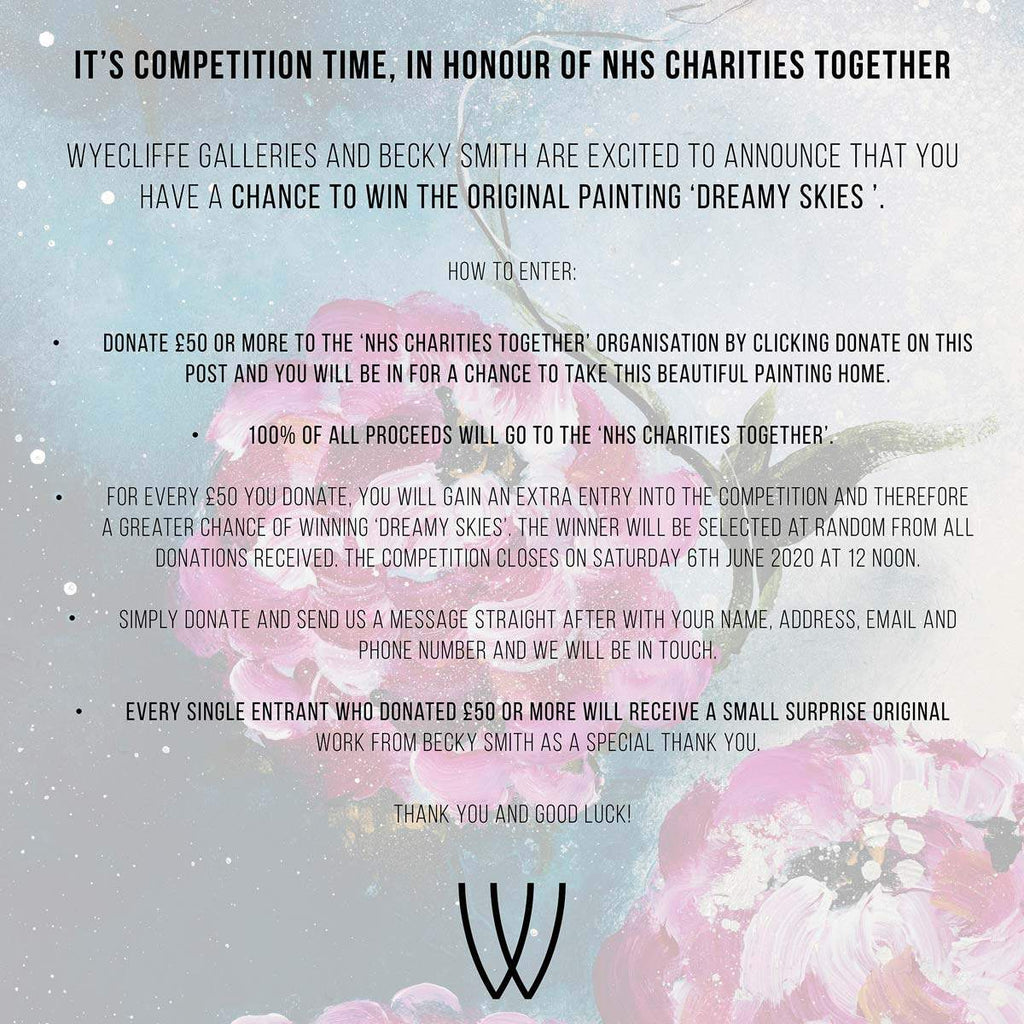 Dreamy Skies II - SOLD by artist Becky Smith - Wyecliffe Galleries