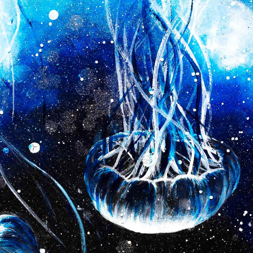 Drifting Through Space - Original - SOLD by artist Becky Smith - Wyecliffe Galleries