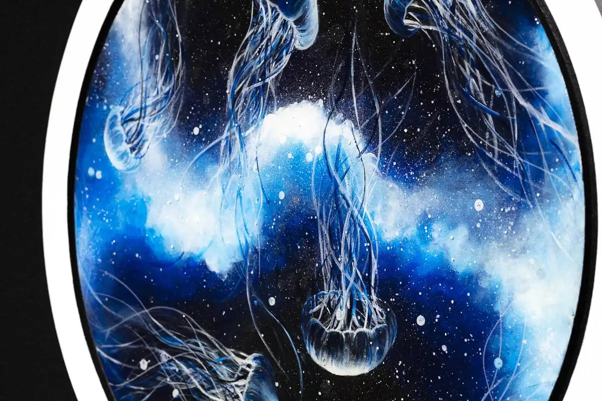 Drifting Through Space - Original - SOLD by artist Becky Smith - Wyecliffe Galleries