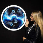 Drifting Through Space - Original - SOLD by artist Becky Smith - Wyecliffe Galleries