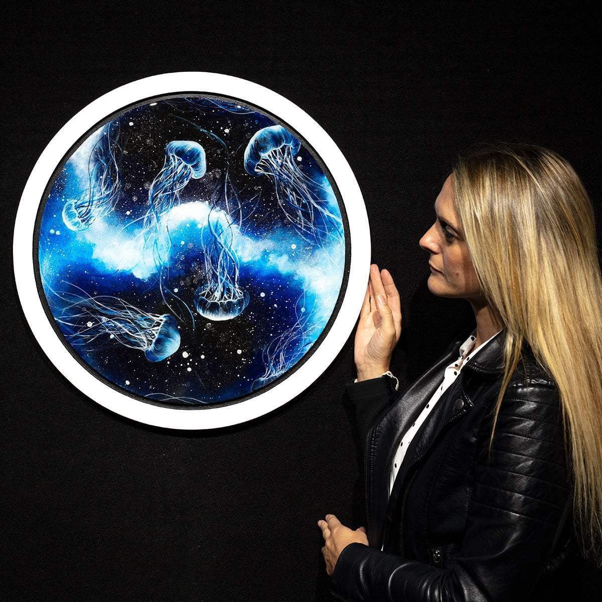 Drifting Through Space - Original - SOLD by artist Becky Smith - Wyecliffe Galleries