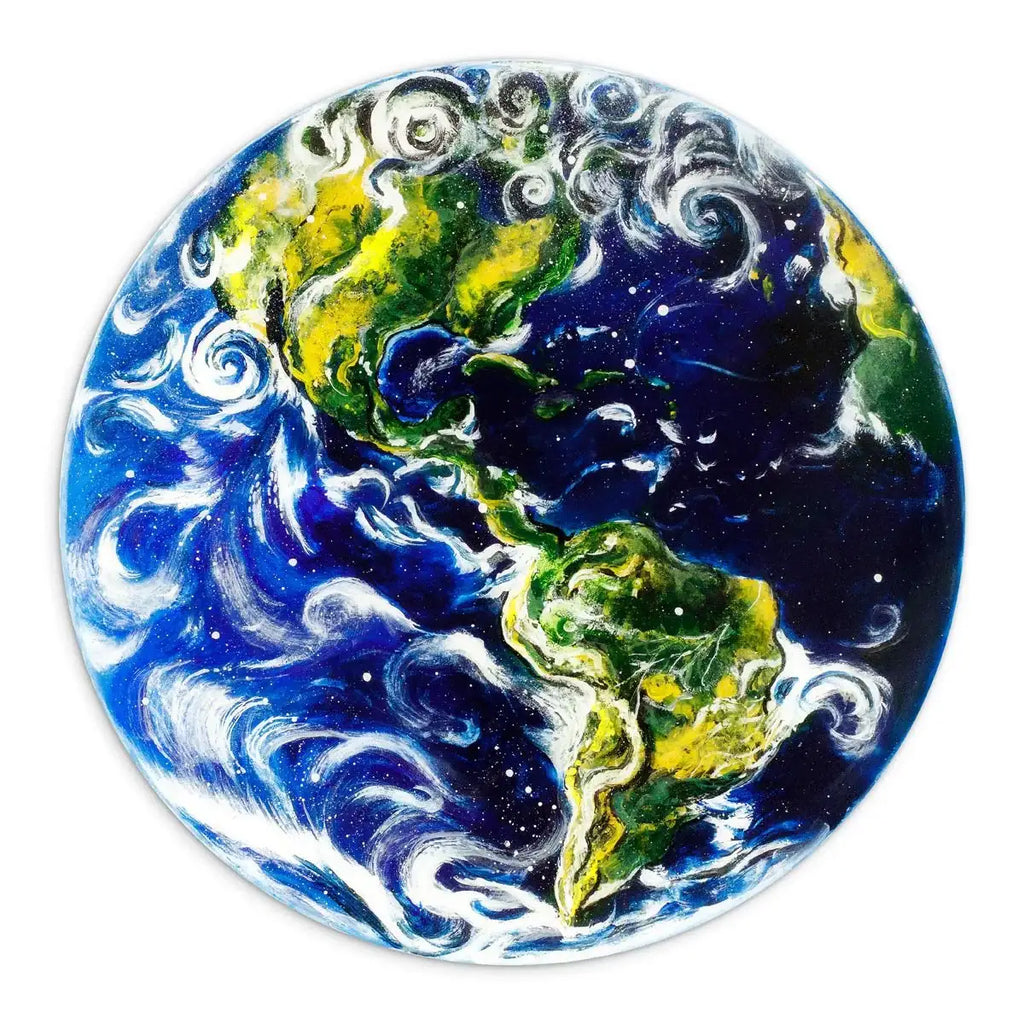 Earth, Mars and Jupiter Set - Original - SOLD by artist Becky Smith - Wyecliffe Galleries