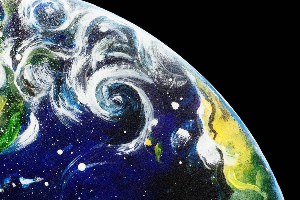 Earth, Mars and Jupiter Set - Original - SOLD by artist Becky Smith - Wyecliffe Galleries