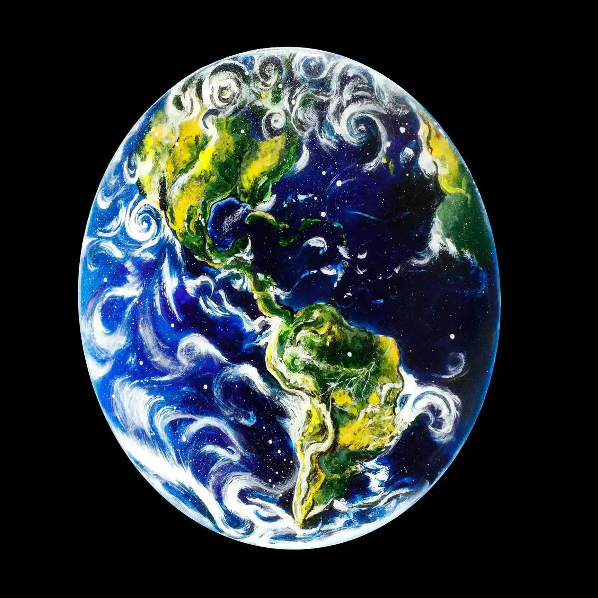 Earth, Mars and Jupiter Set - Original - SOLD by artist Becky Smith - Wyecliffe Galleries