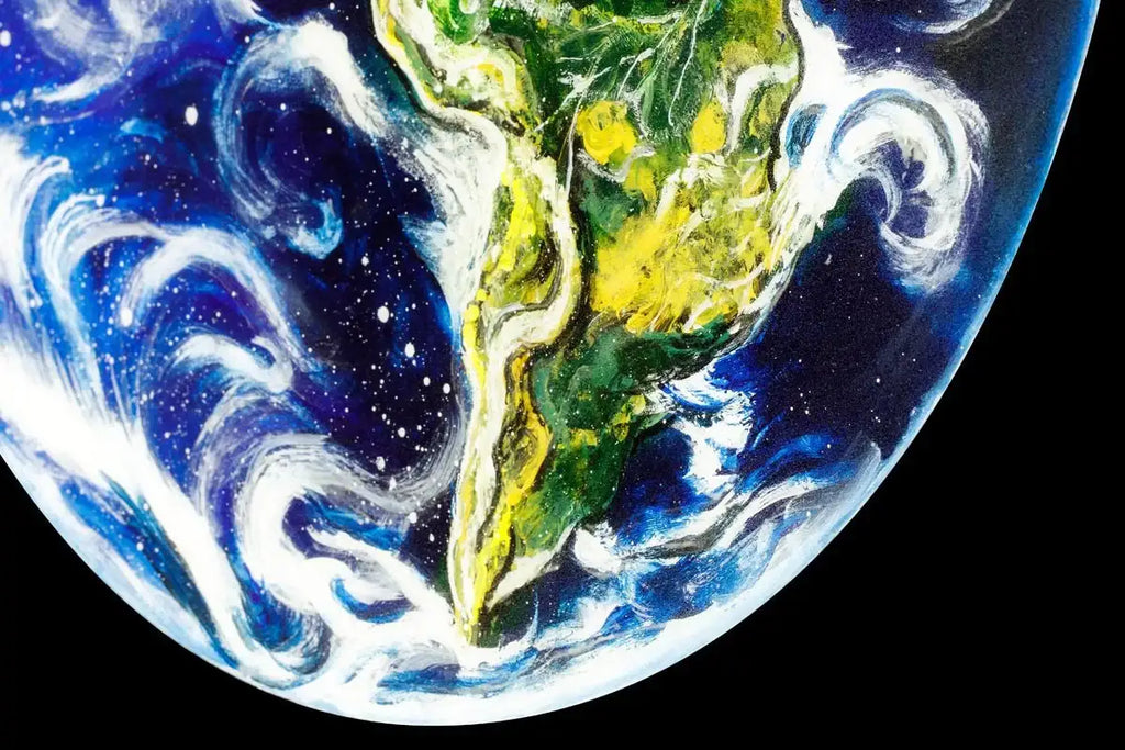 Earth, Mars and Jupiter Set - Original - SOLD by artist Becky Smith - Wyecliffe Galleries