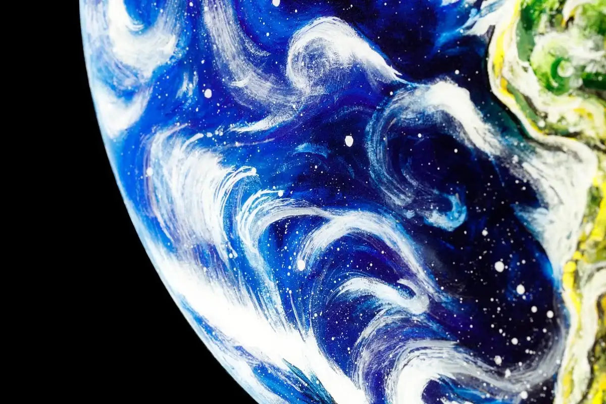 Earth, Mars and Jupiter Set - Original - SOLD by artist Becky Smith - Wyecliffe Galleries