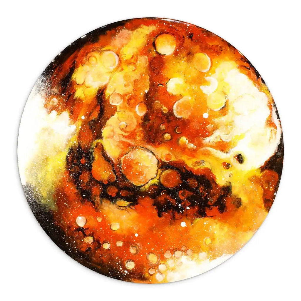 Earth, Mars and Jupiter Set - Original - SOLD by artist Becky Smith - Wyecliffe Galleries