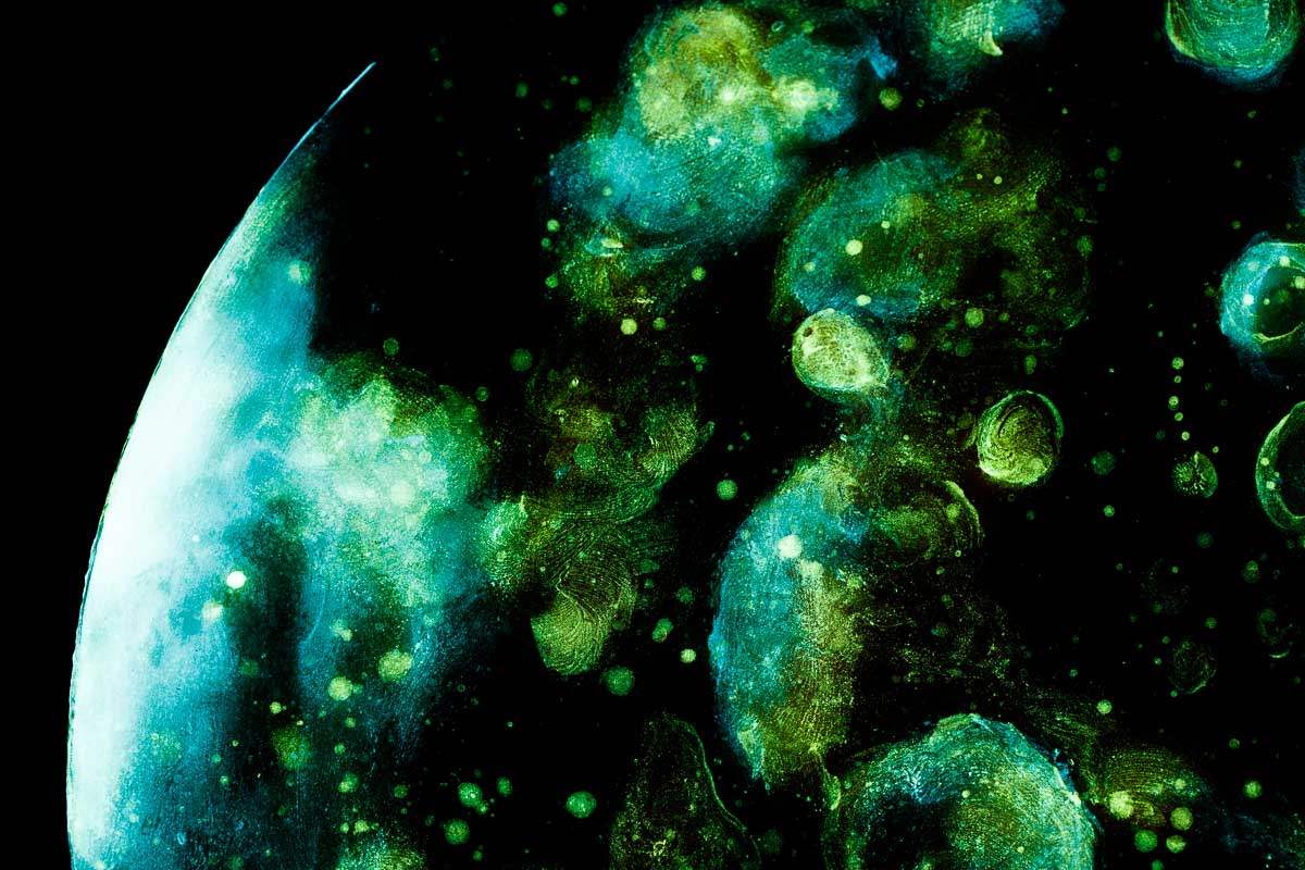 Earth, Mars and Jupiter Set - Original - SOLD by artist Becky Smith - Wyecliffe Galleries