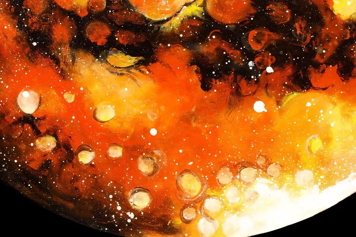 Earth, Mars and Jupiter Set - Original - SOLD by artist Becky Smith - Wyecliffe Galleries