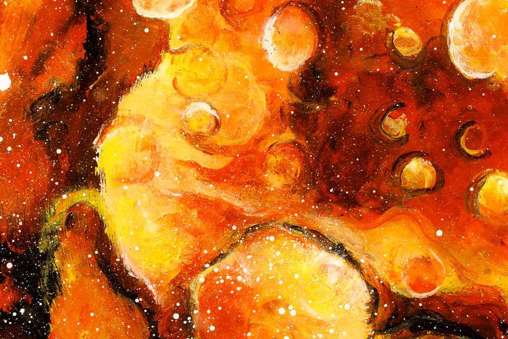 Earth, Mars and Jupiter Set - Original - SOLD by artist Becky Smith - Wyecliffe Galleries