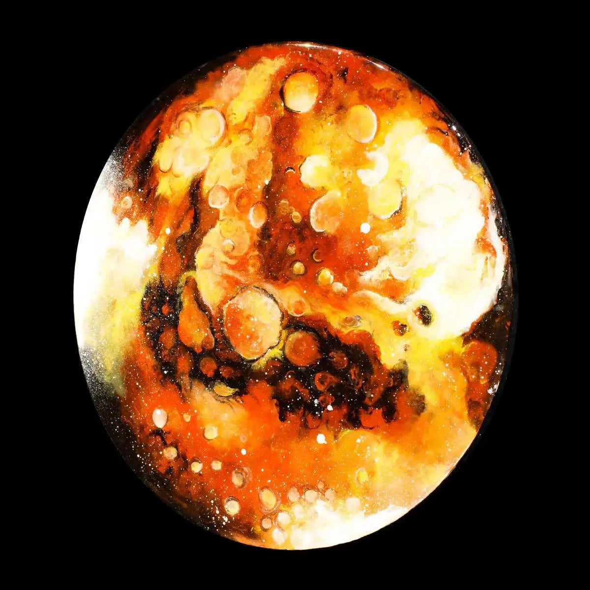 Earth, Mars and Jupiter Set - Original - SOLD by artist Becky Smith - Wyecliffe Galleries