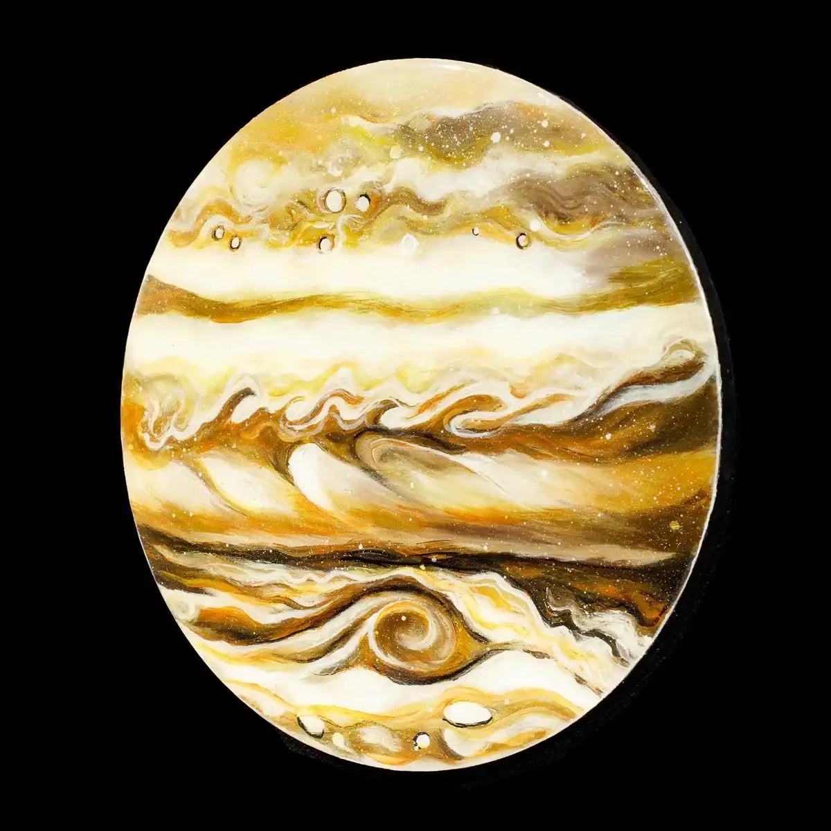 Earth, Mars and Jupiter Set - Original - SOLD by artist Becky Smith - Wyecliffe Galleries