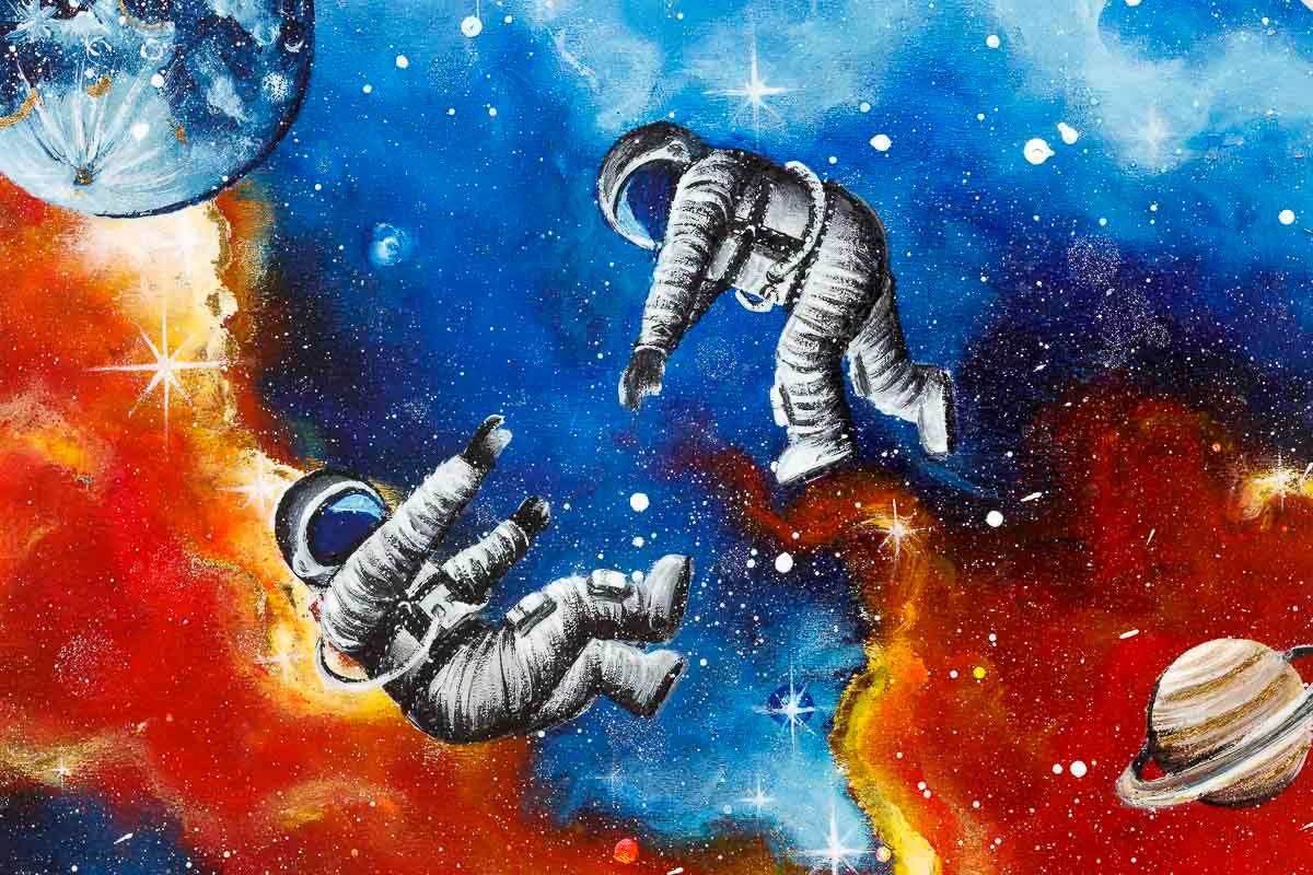 Echoes of Space - Original - SOLD by artist Becky Smith - Wyecliffe Galleries