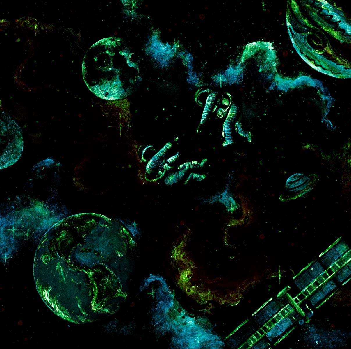 Echoes of Space - Original - SOLD by artist Becky Smith - Wyecliffe Galleries