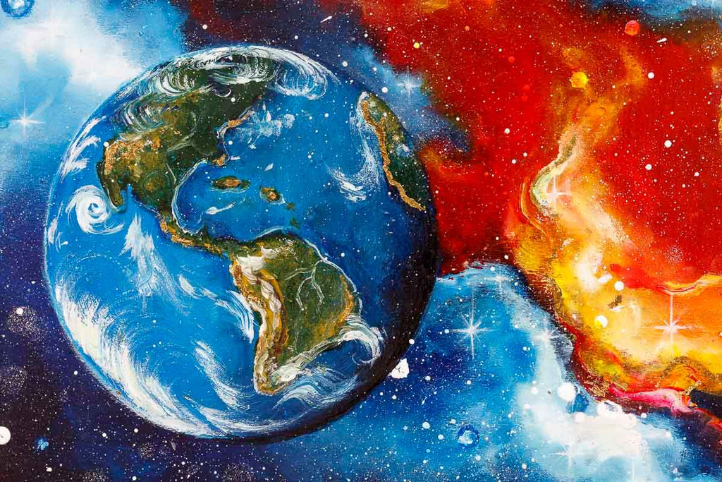 Echoes of Space - Original - SOLD by artist Becky Smith - Wyecliffe Galleries