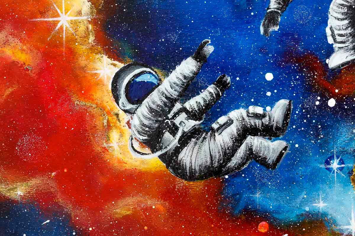 Echoes of Space - Original - SOLD by artist Becky Smith - Wyecliffe Galleries