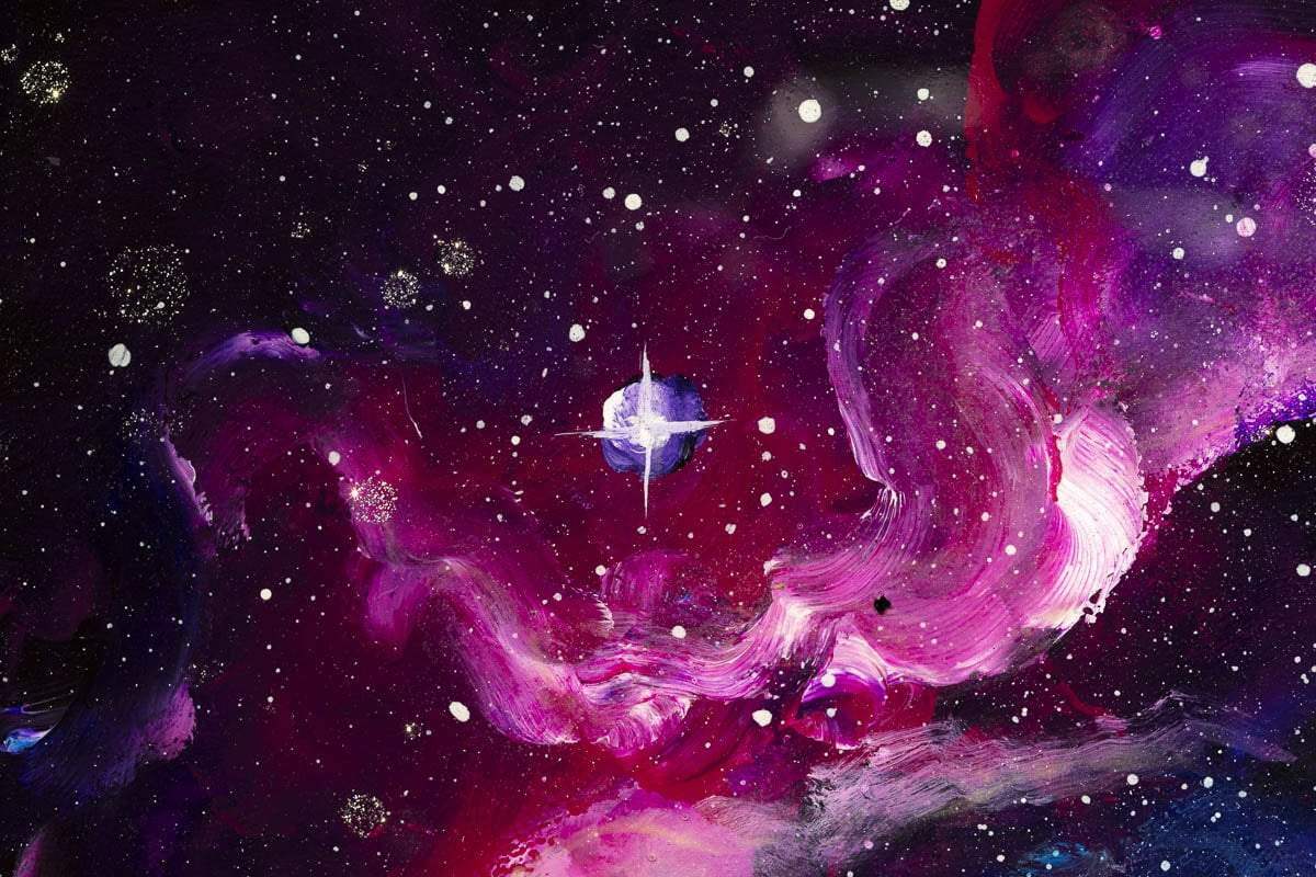 Elements of the Galaxy - Original - SOLD by artist Becky Smith - Wyecliffe Galleries