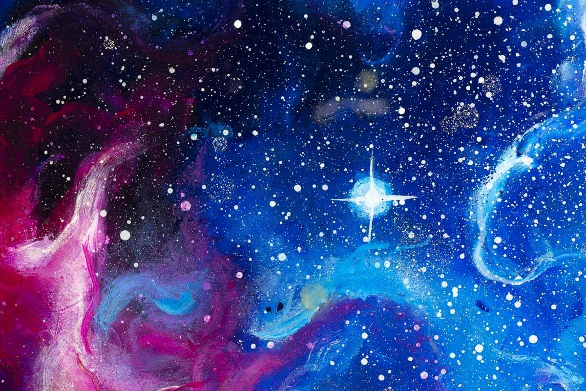 Elements of the Galaxy - Original - SOLD by artist Becky Smith - Wyecliffe Galleries